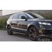 Пороги алюминиевые "Newstar Black" для Audi Q7